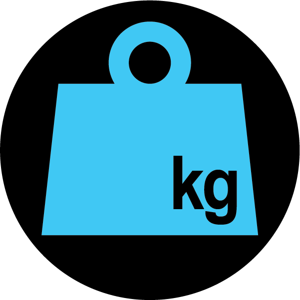Open symbol to indicate the unoccupied mass of the mobility device on dark background on dark background
