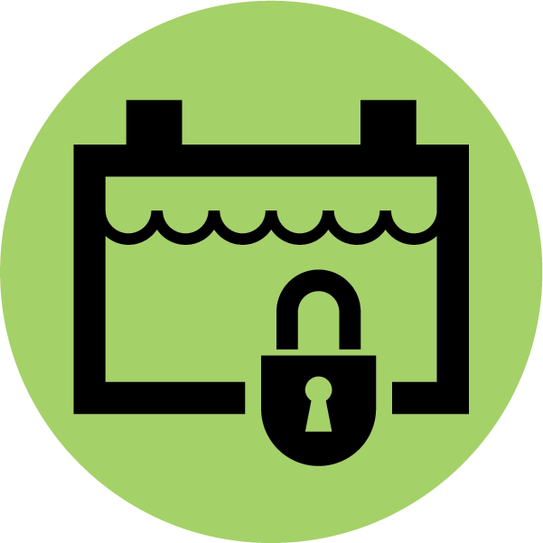 Symbol to indicate non-spillable battery on light background