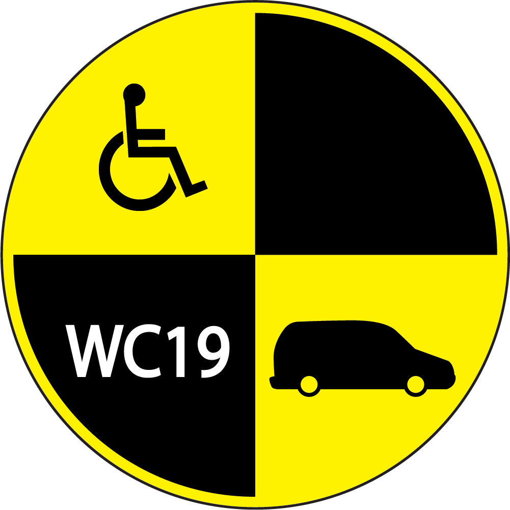 WC-19 CompSymbol indicating RESNA WC-19 Compliance